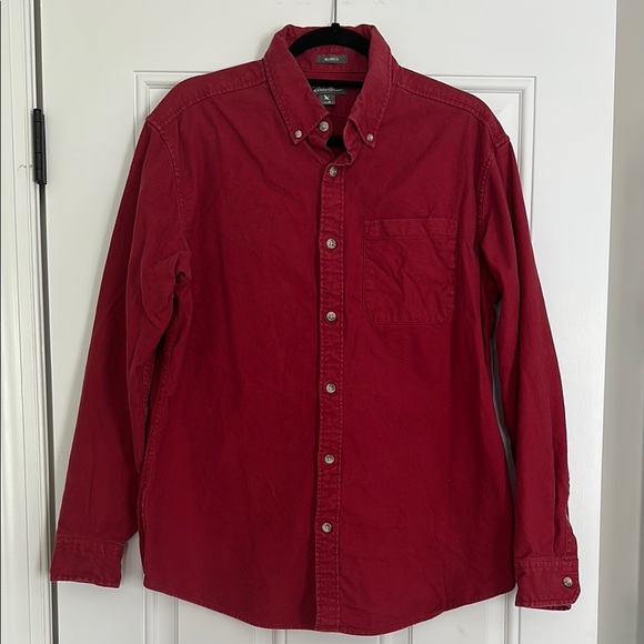 Eddie Bauer Other - Men's Red Eddie Bauer Button-Up Shirt
